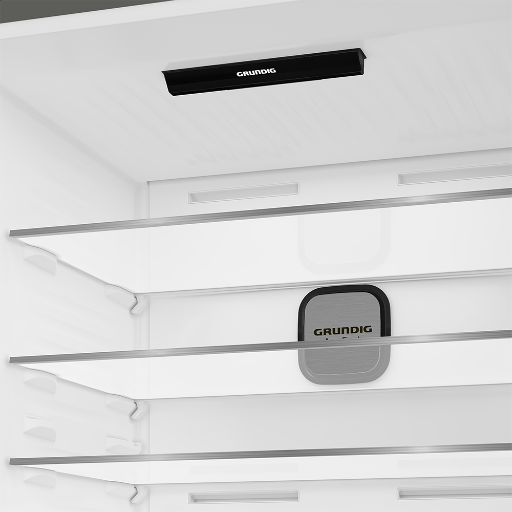 Combina frigorifica GRUNDIG GKPN6893FXD, No Frost, 615 l, H 193 cm, Clasa D, dark inox