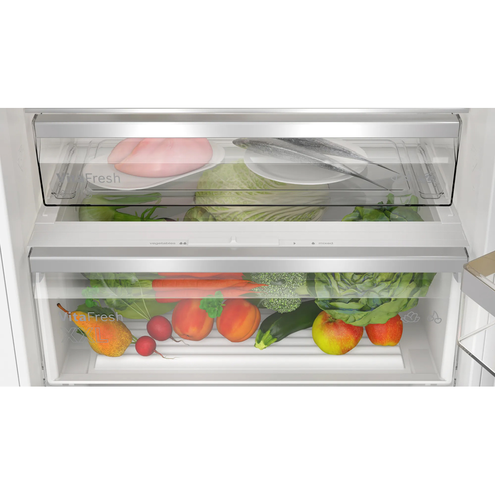 Combina frigorifica incorporabila BOSCH KBN96VFE0, No Frost, 383 l, H 193.5 cm, Clasa E
