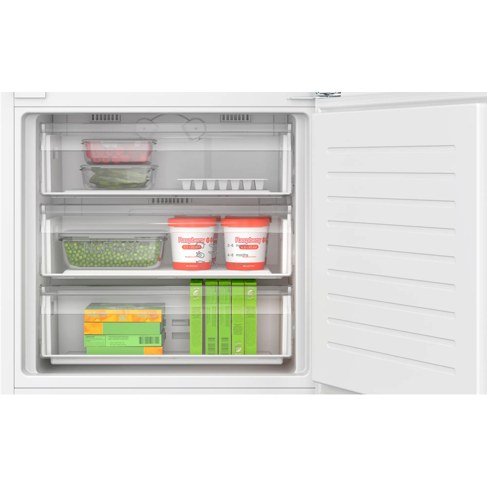 Combina frigorifica incorporabila BOSCH KBN96VFE0, No Frost, 383 l, H 193.5 cm, Clasa E