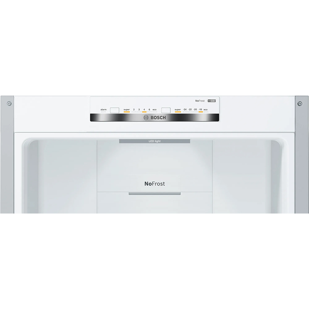 Combina frigorifica BOSCH KGN36VLED, No Frost, 326 l, H 186 cm, Clasa E, inox