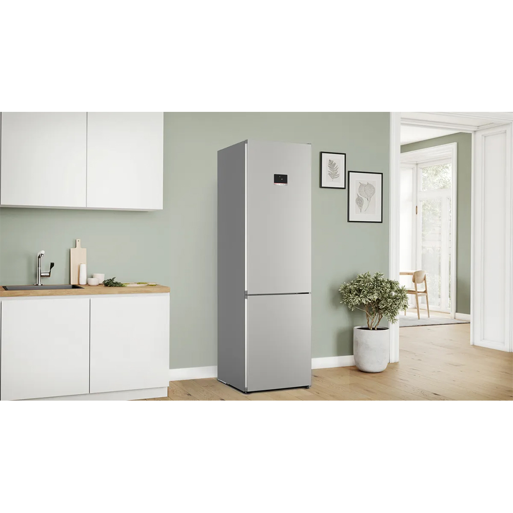 Combina frigorifica BOSCH KGN394ICF, No Frost, 363 l, H 203 cm, Clasa C, inox antiamprenta