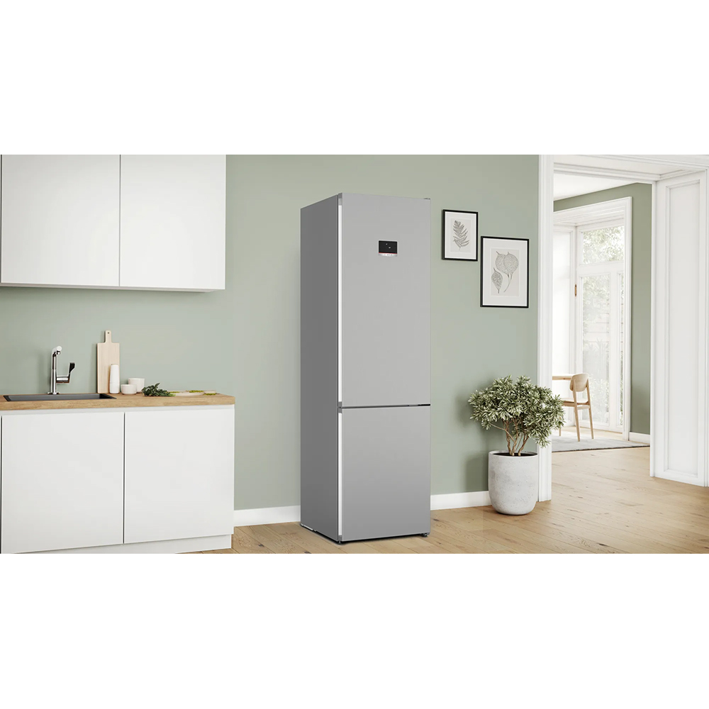 Combina frigorifica BOSCH KGN397LDF, No Frost, 363 l, H 203 cm, Clasa D, inox