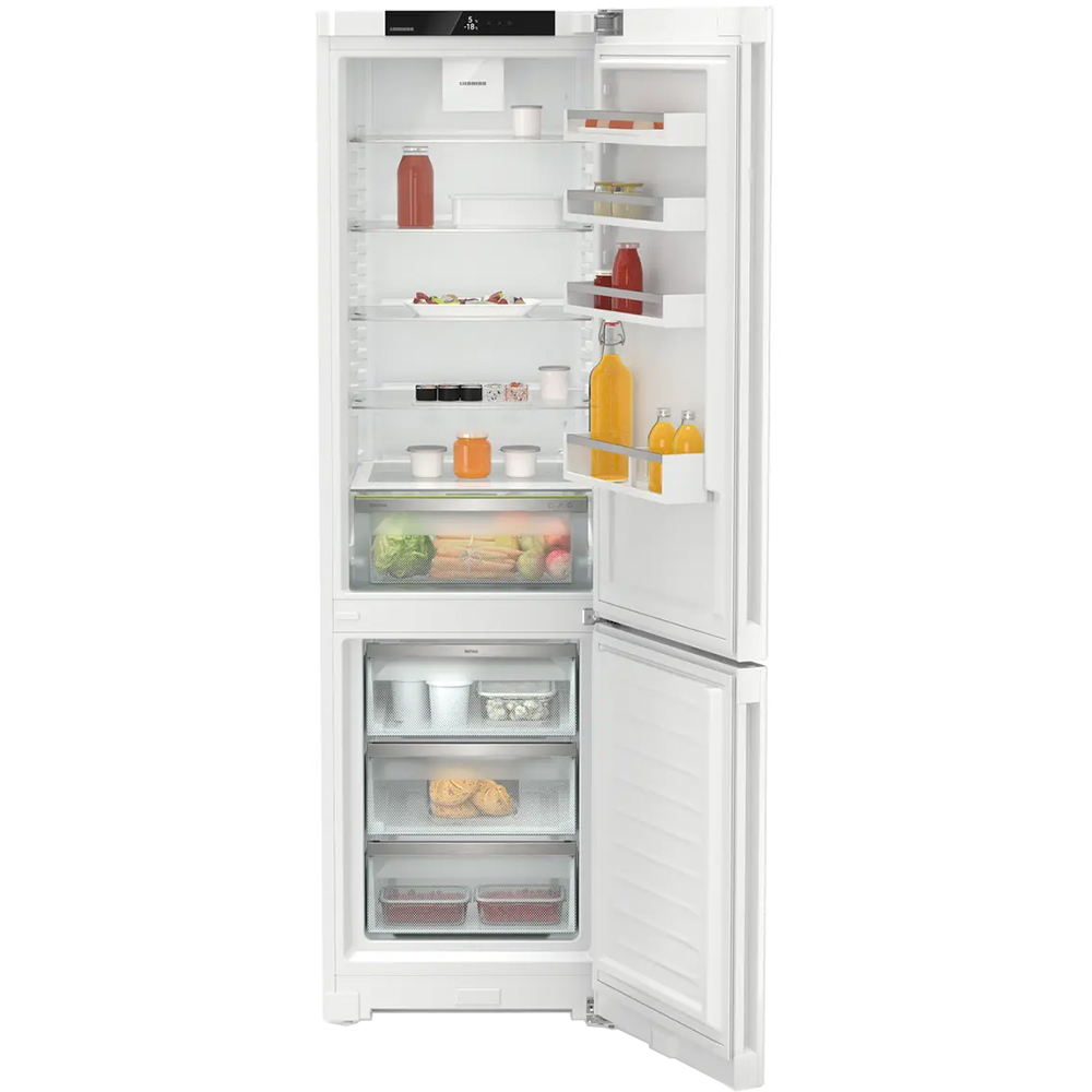 Combina frigorifica LIEBHERR KGN 57Vd03, Duo Cooling, 371 l, H 201.5 cm, Clasa D, alb