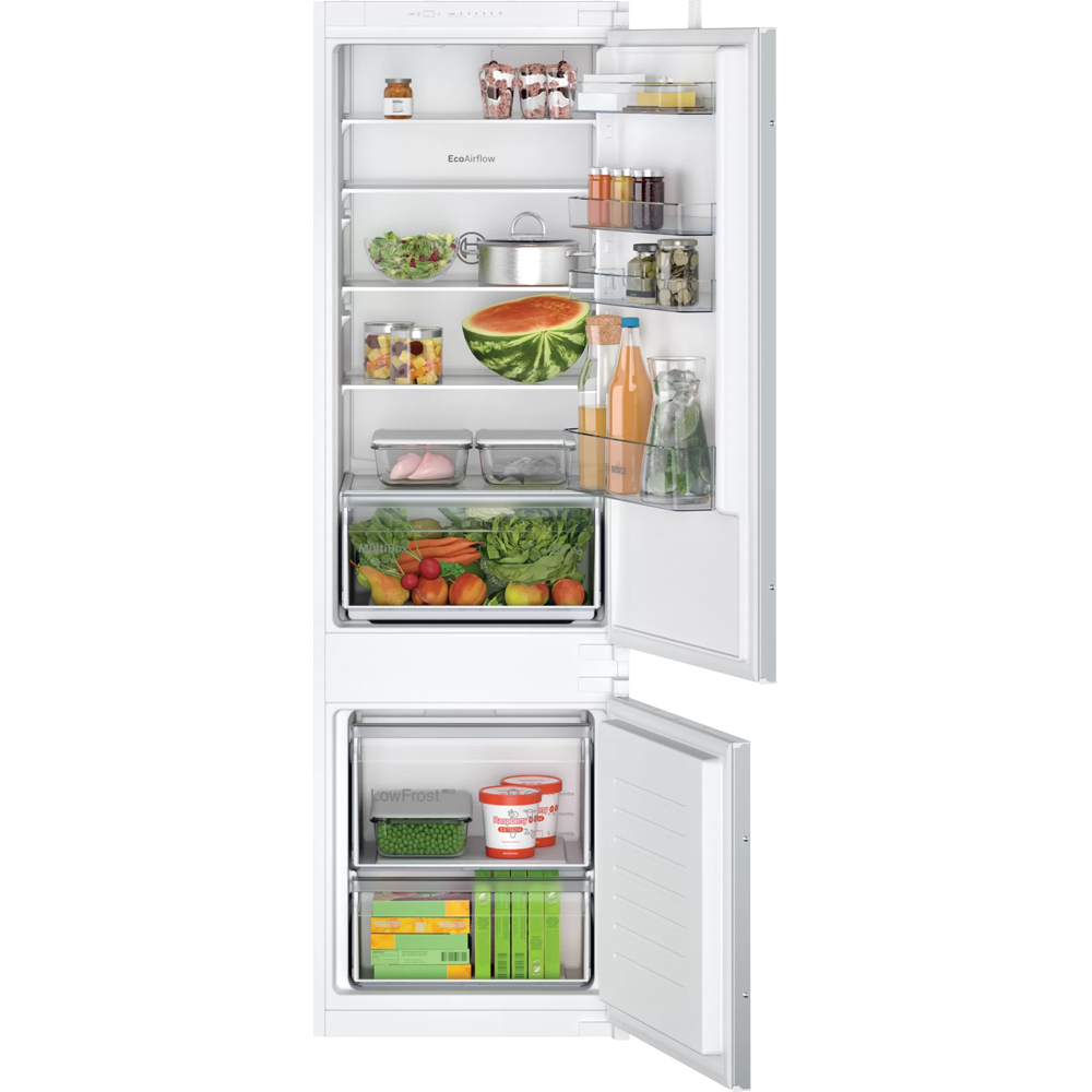 Combina frigorifica incorporabila BOSCH KIV87NSE0, Low Frost, 270 l, H 177 cm, Clasa E