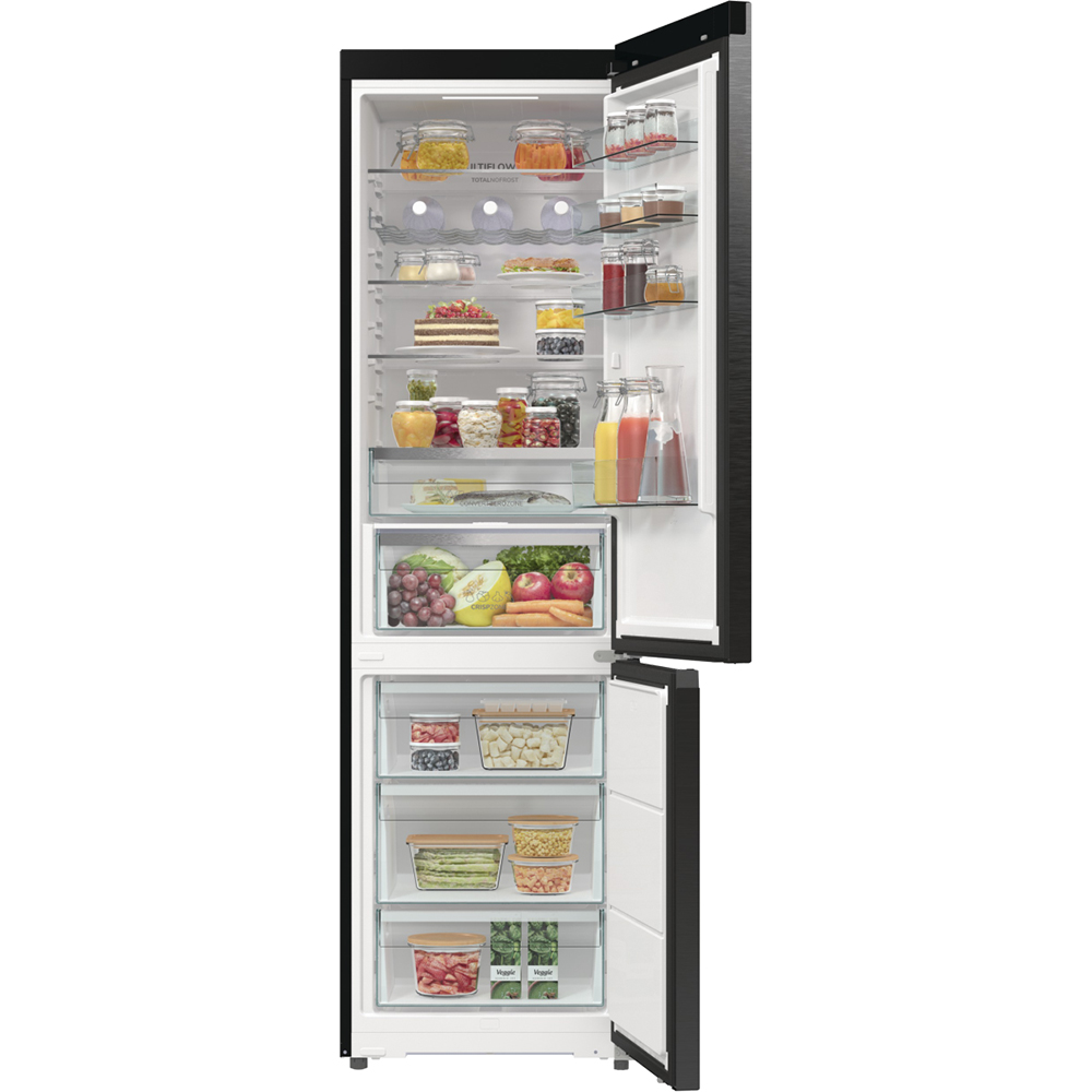 Combina frigorifica GORENJE NRB620C61BX4WFE, NoFrost Plus, 413 l, H 203 cm, Clasa C, Wi-Fi, antracit