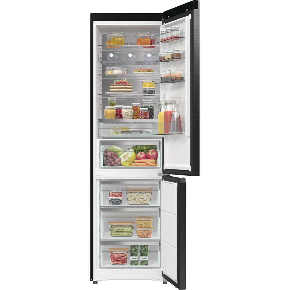 Combina frigorifica GORENJE NRB620C81BX4WFE, NoFrost Plus, 413 l, H 203 cm, Clasa C, Wi-Fi, antracit