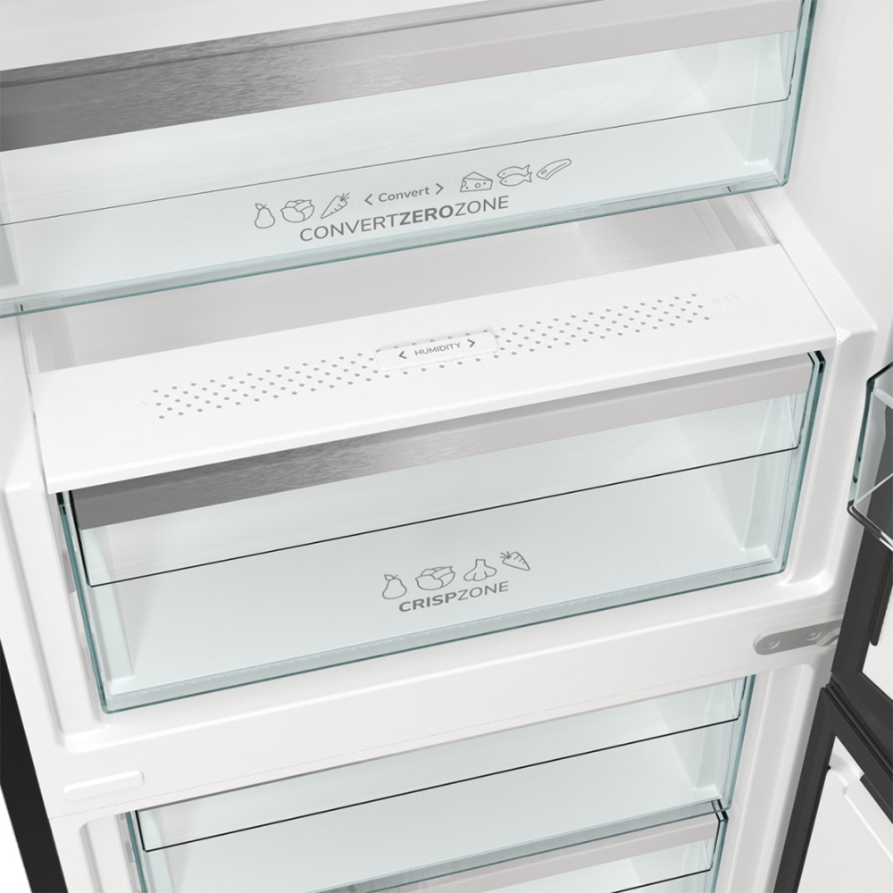 Combina frigorifica GORENJE NRB620C81BX4WFE, NoFrost Plus, 413 l, H 203 cm, Clasa C, Wi-Fi, antracit