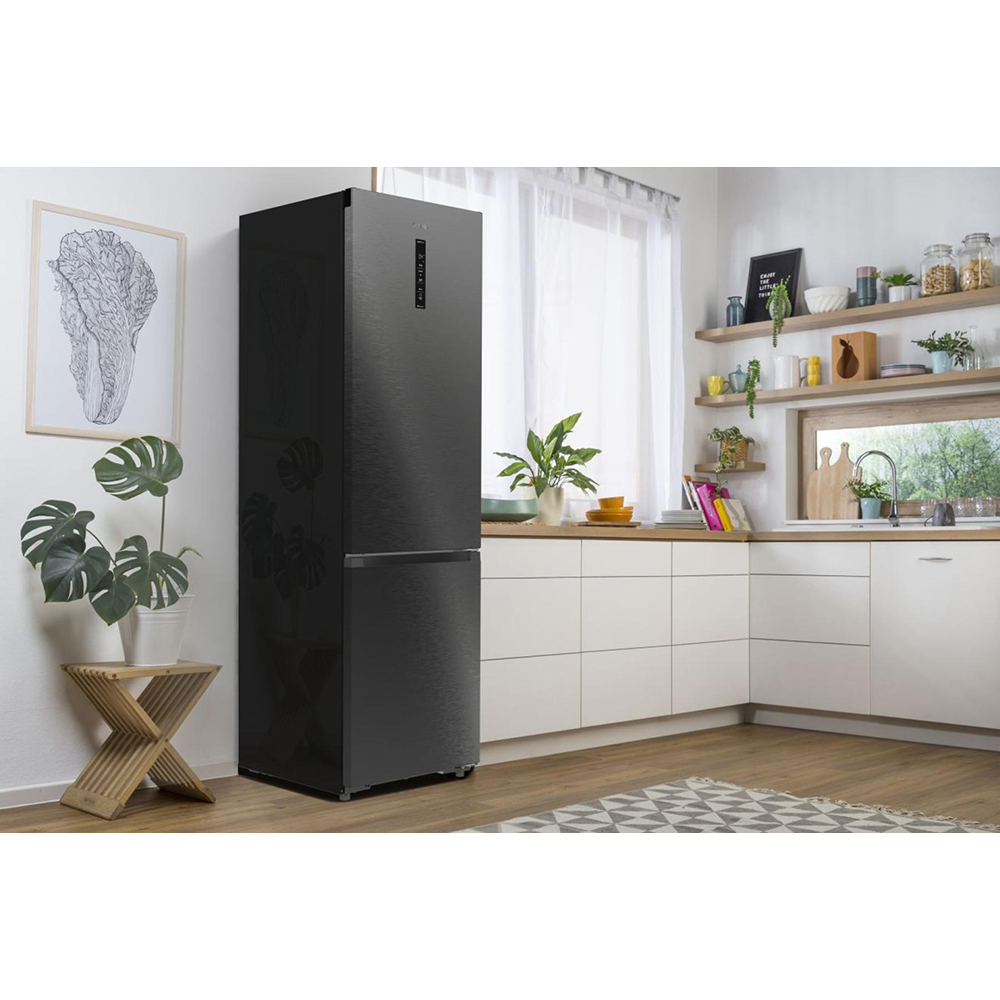 Combina frigorifica GORENJE NRB620C81BX4WFE, NoFrost Plus, 413 l, H 203 cm, Clasa C, Wi-Fi, antracit