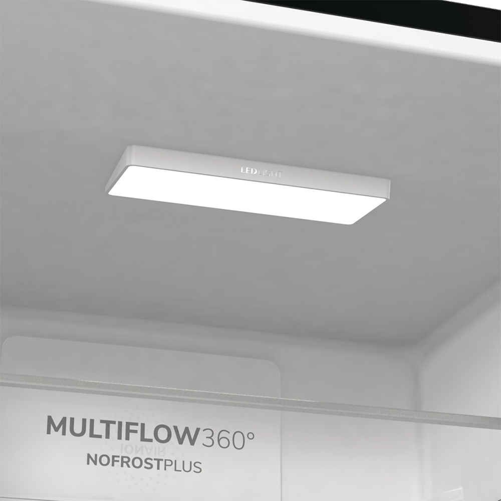 Combina frigorifica GORENJE NRK6192ABK4, No Frost Plus, 300 l, H 185 cm, Clasa E, negru