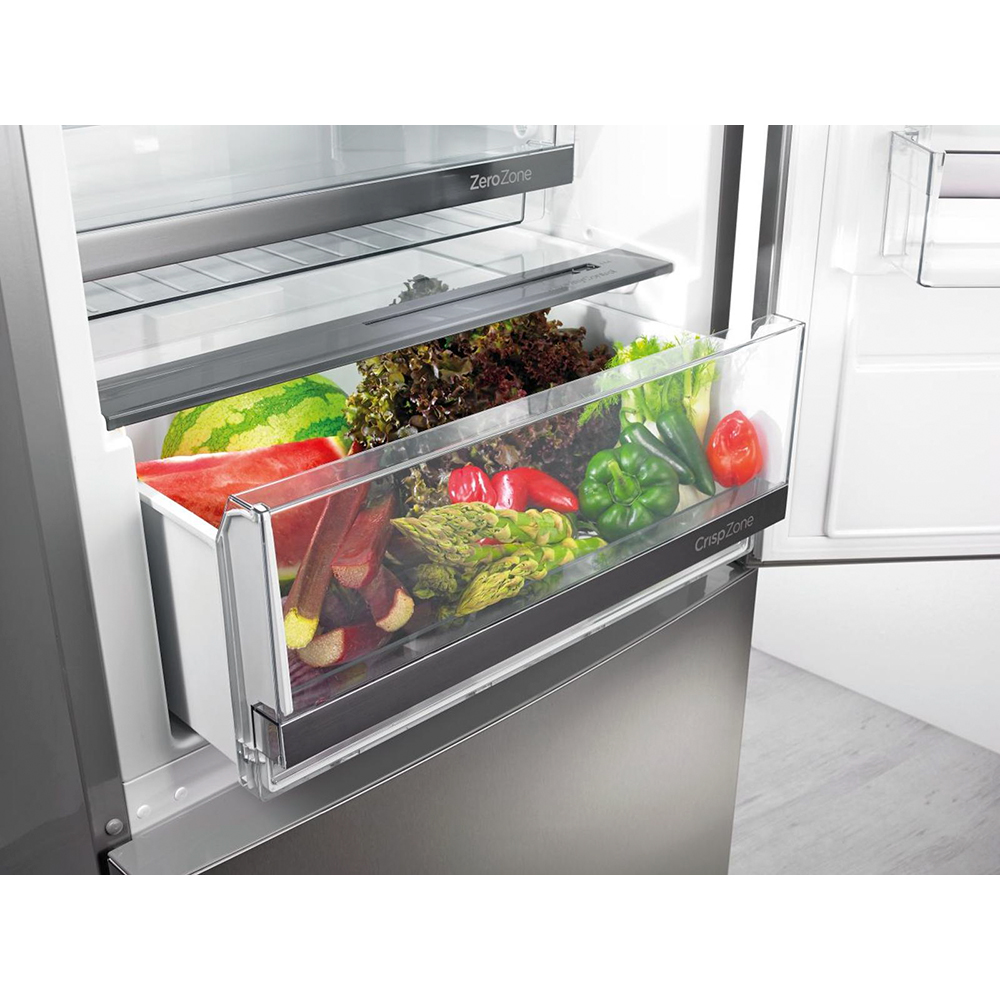 Combina frigorifica GORENJE NRK6192AS4, No Frost Plus, 304 l, H 186 cm, Clasa E, argintiu