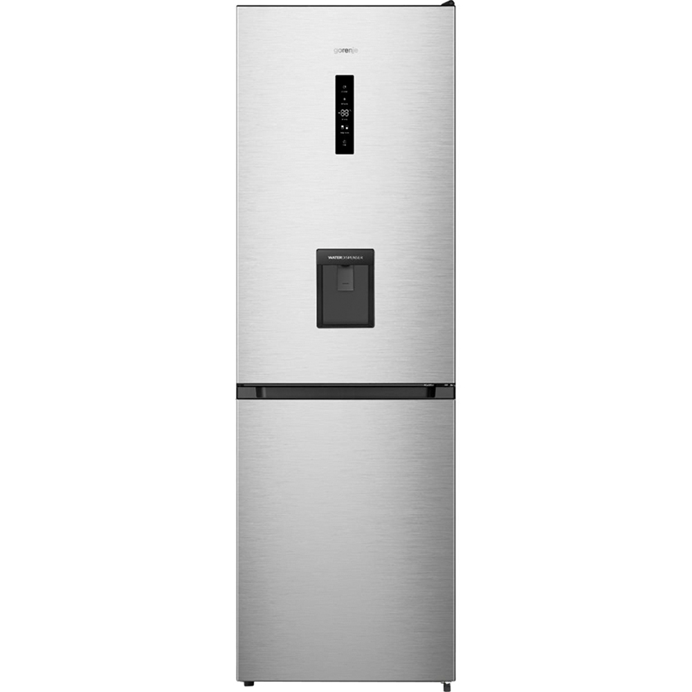 Combina frigorifica GORENJE NRK619EAXL4WD, No Frost Plus, 304 l, H 186 cm, Clasa E, Dozator apa, argintiu
