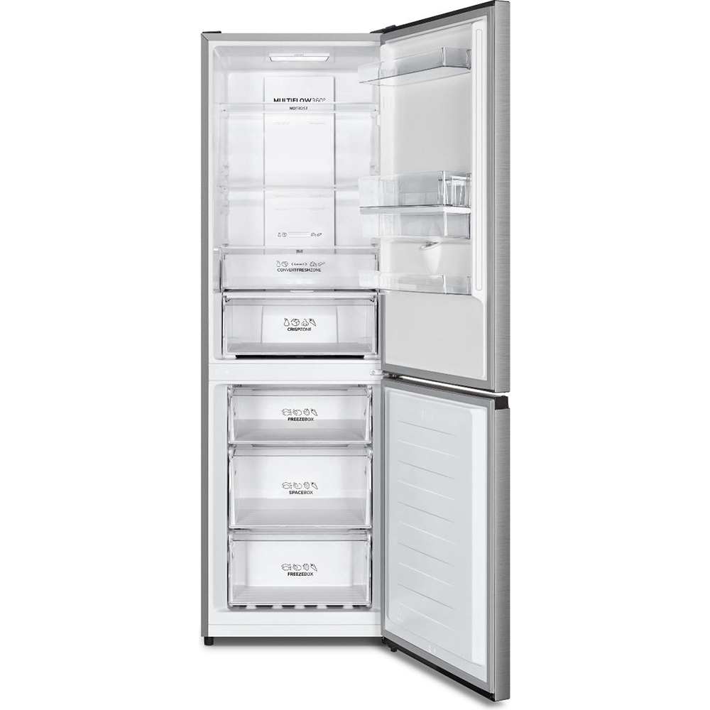 Combina frigorifica GORENJE NRK619EAXL4WD, No Frost Plus, 304 l, H 186 cm, Clasa E, Dozator apa, argintiu