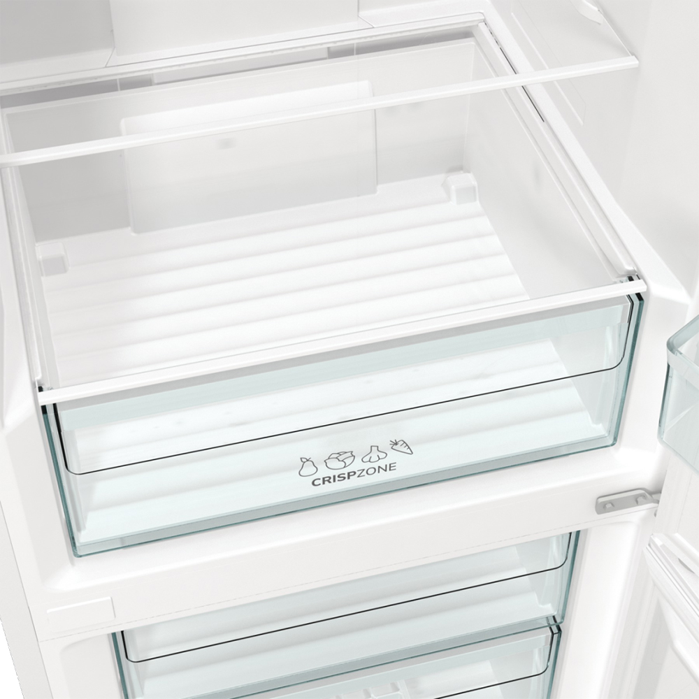 Combina frigorifica GORENJE NRK619EEW4, No Frost, 300 l, H 185 cm, Clasa E, alb