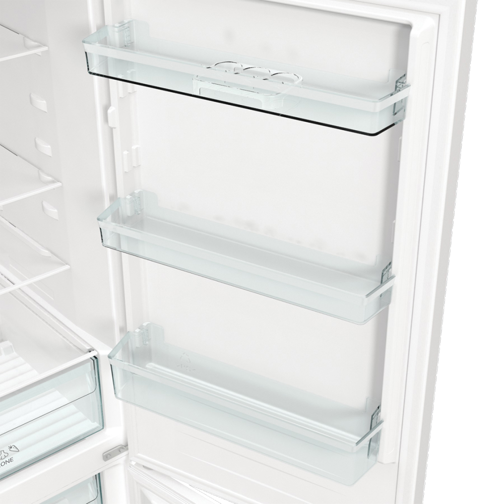 Combina frigorifica GORENJE NRK619EEW4, No Frost, 300 l, H 185 cm, Clasa E, alb