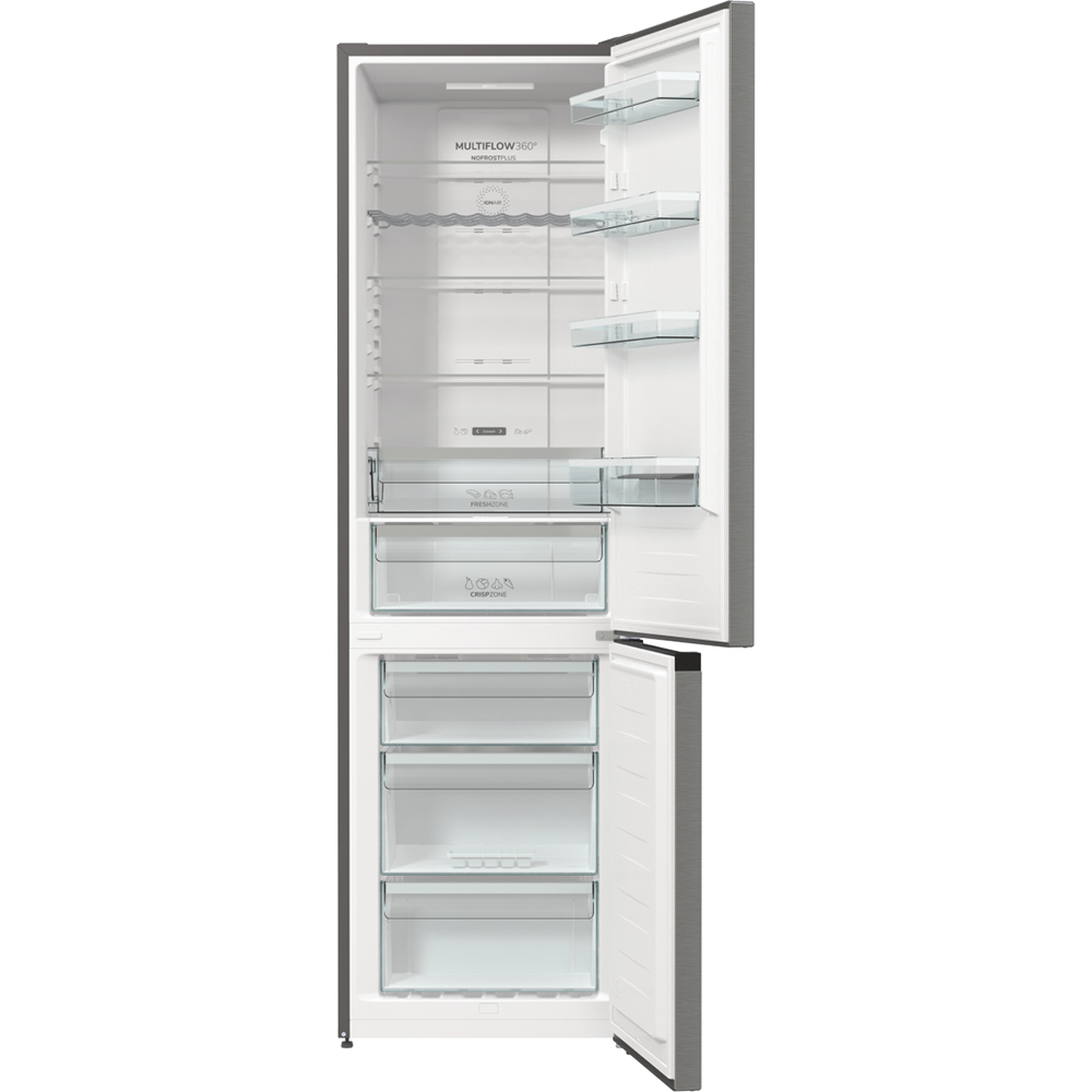 Combina frigorifica GORENJE NRK6202AXL4, No Frost Plus, 331 l, H 200 cm, Clasa E, inox