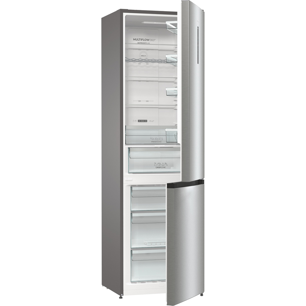 Combina frigorifica GORENJE NRK6202AXL4, No Frost Plus, 331 l, H 200 cm, Clasa E, inox