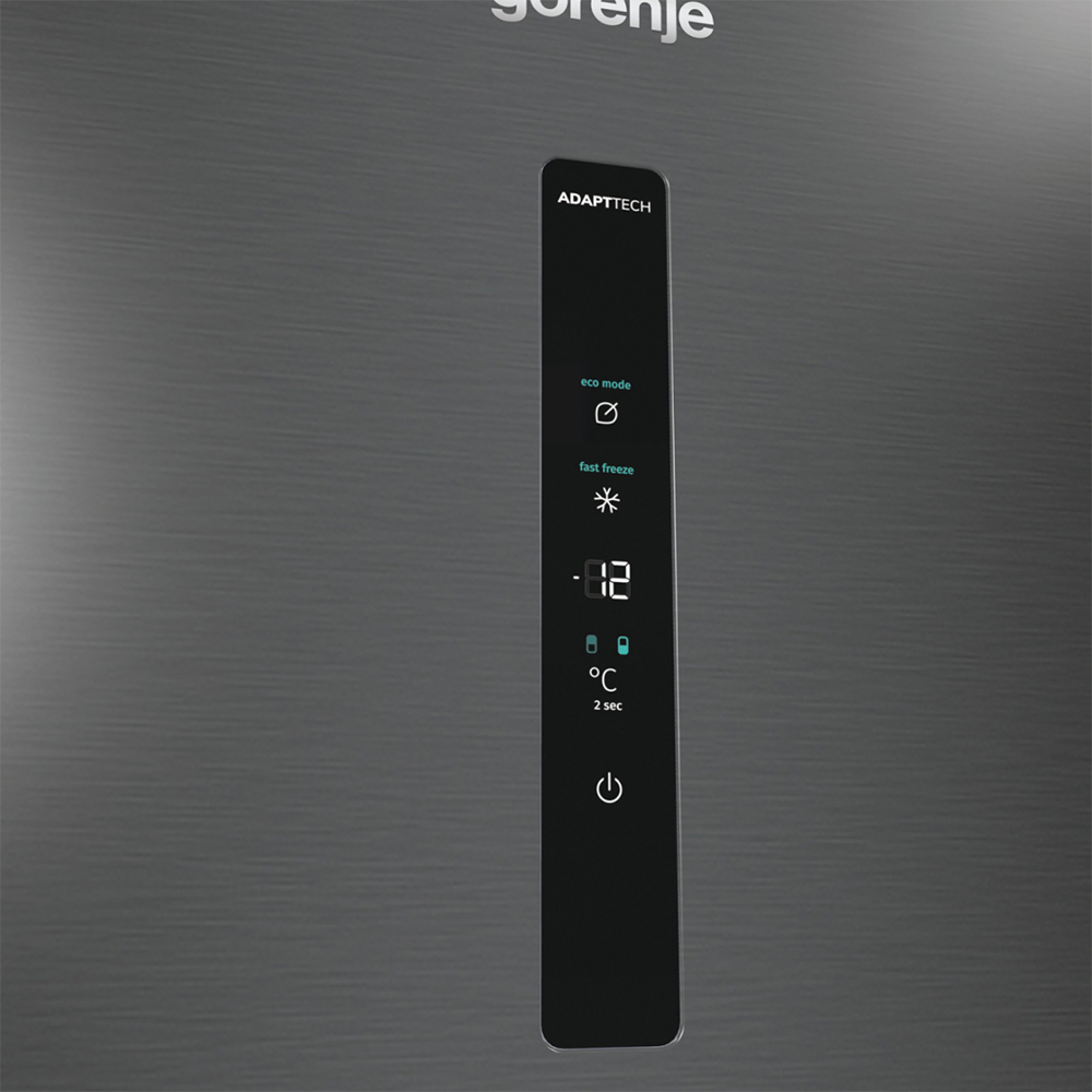 Combina frigorifica GORENJE NRK620EABXL4, No Frost Plus, 331 l, H 200 cm, Clasa E, negru