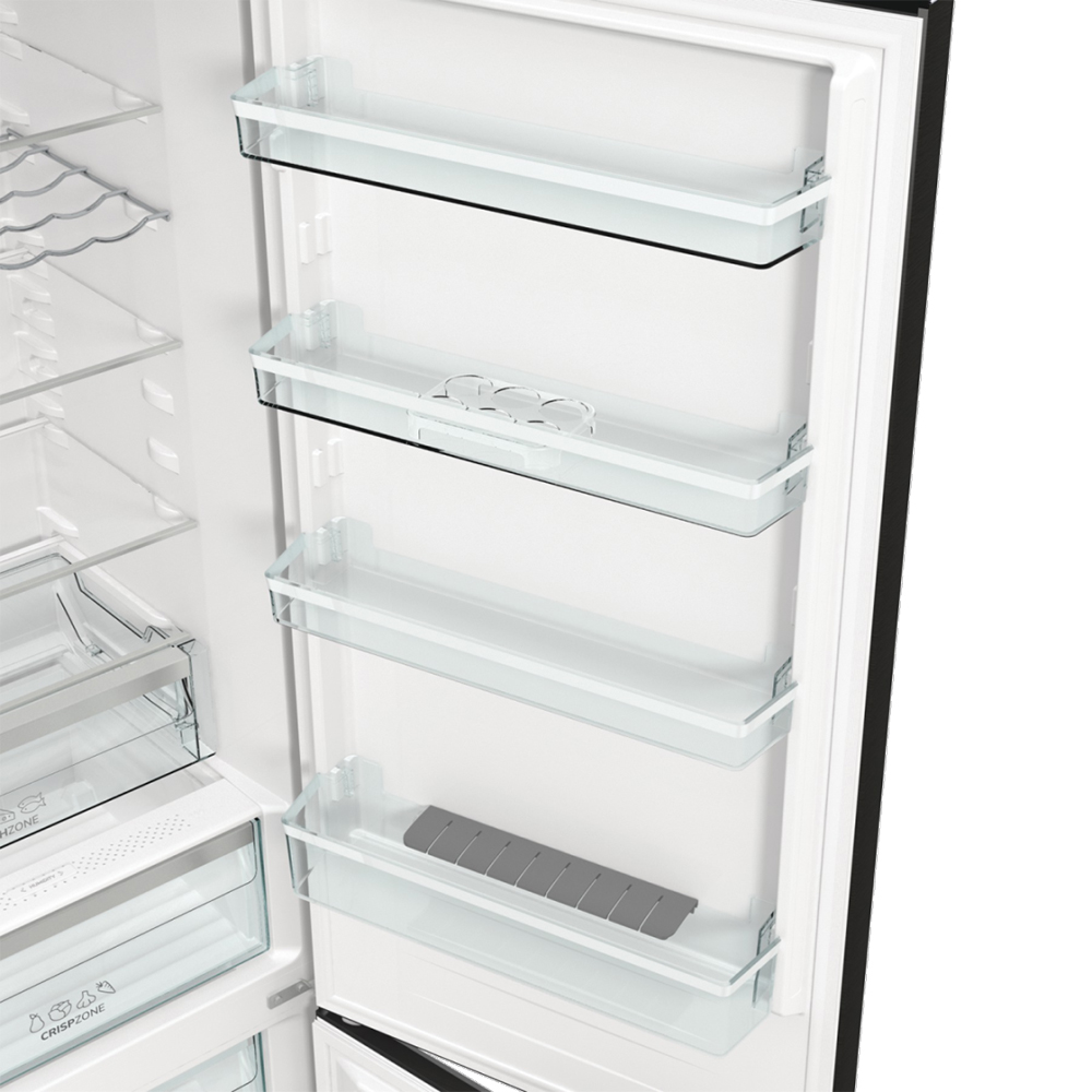 Combina frigorifica GORENJE NRK620EABXL4, No Frost Plus, 331 l, H 200 cm, Clasa E, negru