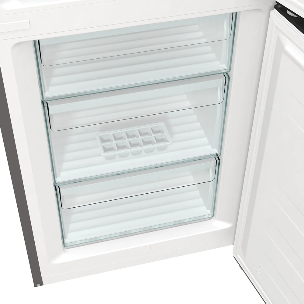 Combina frigorifica GORENJE NRK62CA2XL4, No Frost Plus, 361 l, H 200 cm, Clasa C, argintiu