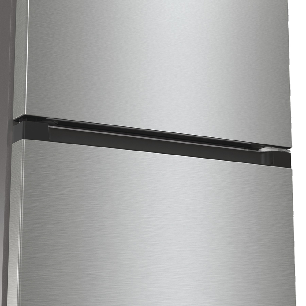 Combina frigorifica GORENJE NRKE62XL, NoFrost Plus, 300 l, H 185 cm, Clasa E, argintiu