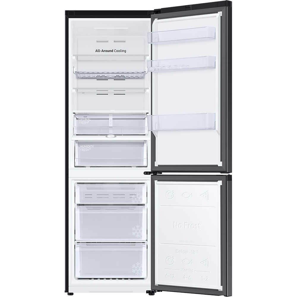 Combina frigorifica SAMSUNG RB34C675EBN/EF, No Frost, 344 l, H 185 cm, Clasa E, Wi-Fi, negru