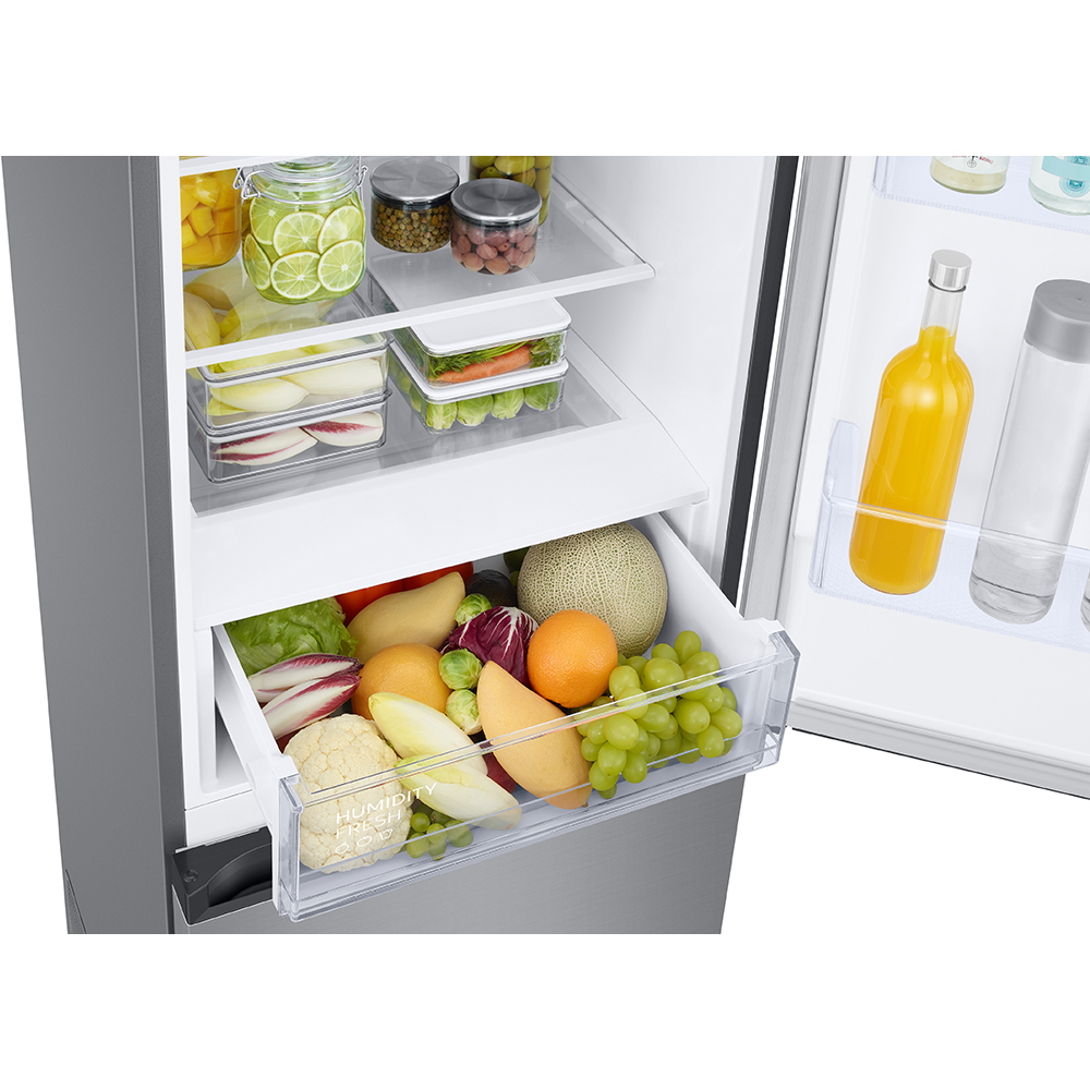 Combina frigorifica SAMSUNG RB38C600ESA/EF, No Frost, 390 l, H 203 cm, Clasa E, All-Around Cooling, argintiu
