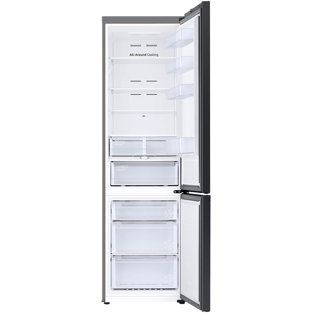 Combina frigorifica SAMSUNG RB38C6B3DB1/EF, No Frost, 390 l, H 203 cm, Clasa D, All-Around Cooling, negru