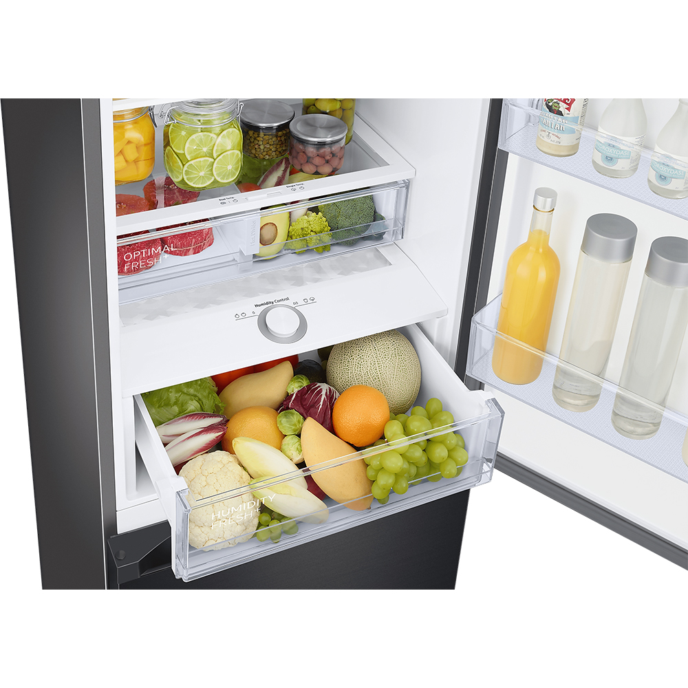 Combina frigorifica SAMSUNG RB38C6B3DB1/EF, No Frost, 390 l, H 203 cm, Clasa D, All-Around Cooling, negru