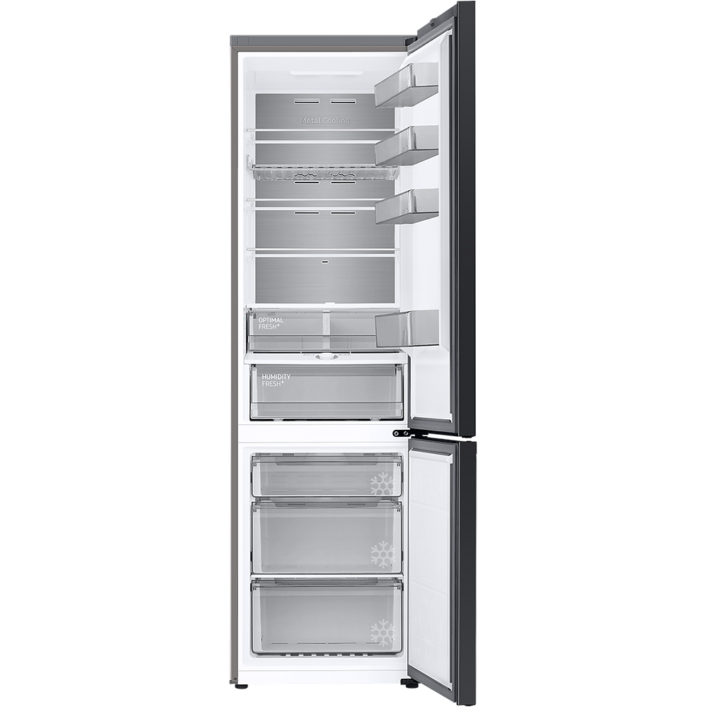 Combina frigorifica SAMSUNG RB38C7B5C12/EF Bespoke, No Frost, 390 l, H 203 cm, Clasa C, Sticla alba