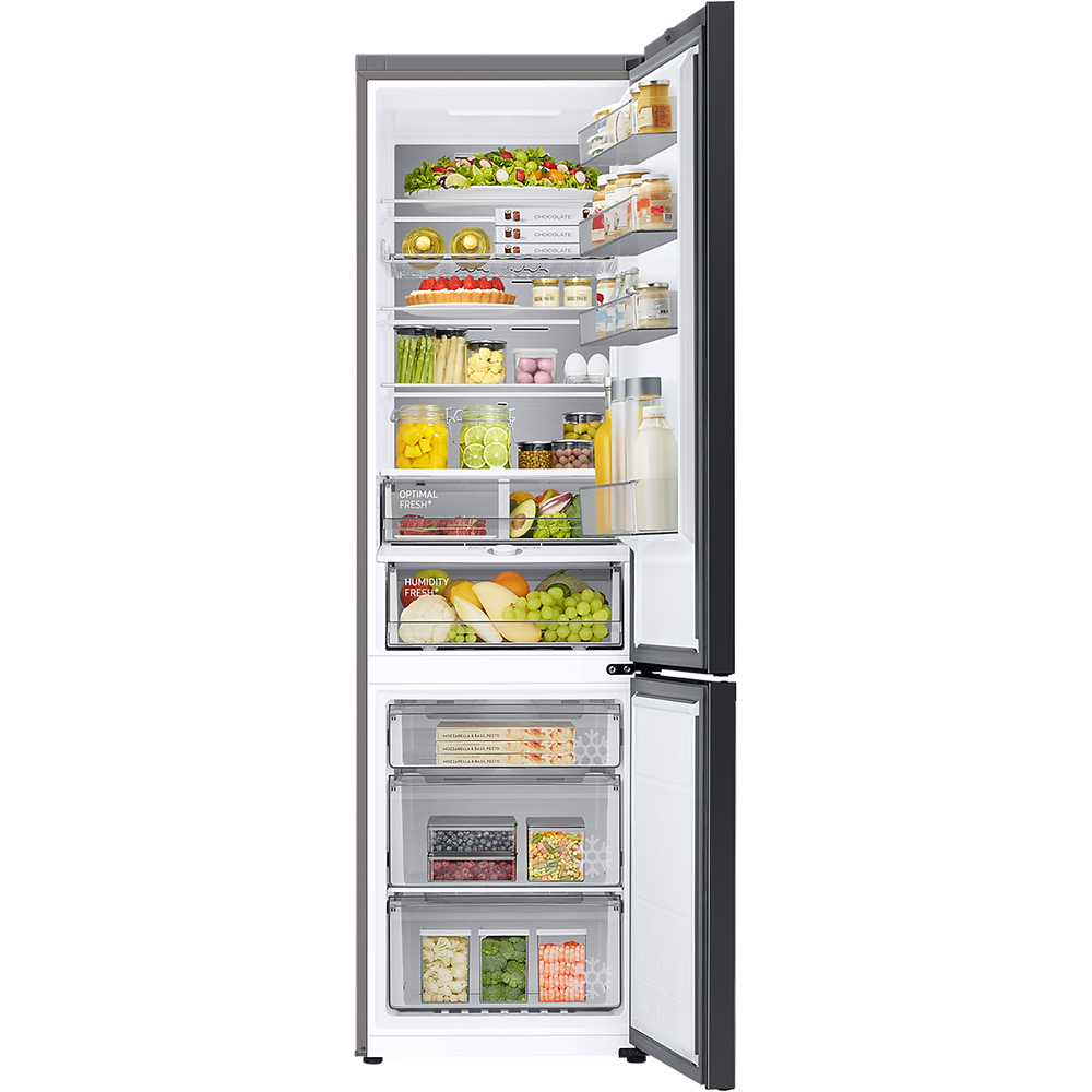 Combina frigorifica SAMSUNG RB38C7B5C12/EF Bespoke, No Frost, 390 l, H 203 cm, Clasa C, Sticla alba