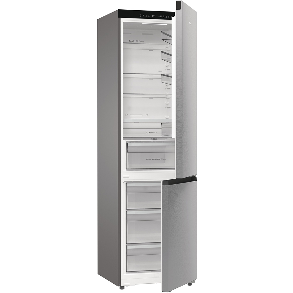Combina frigorifica HISENSE RB3P410SBCC, Total No Frost, 413 l, H 203 cm, Clasa C, Wi-Fi, argintiu
