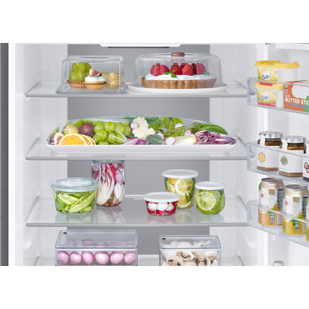 Combina frigorifica SAMSUNG RB53DG703EB1EO, No Frost, 538 l, H 203 cm, Clasa E, Wi-Fi, dark inox