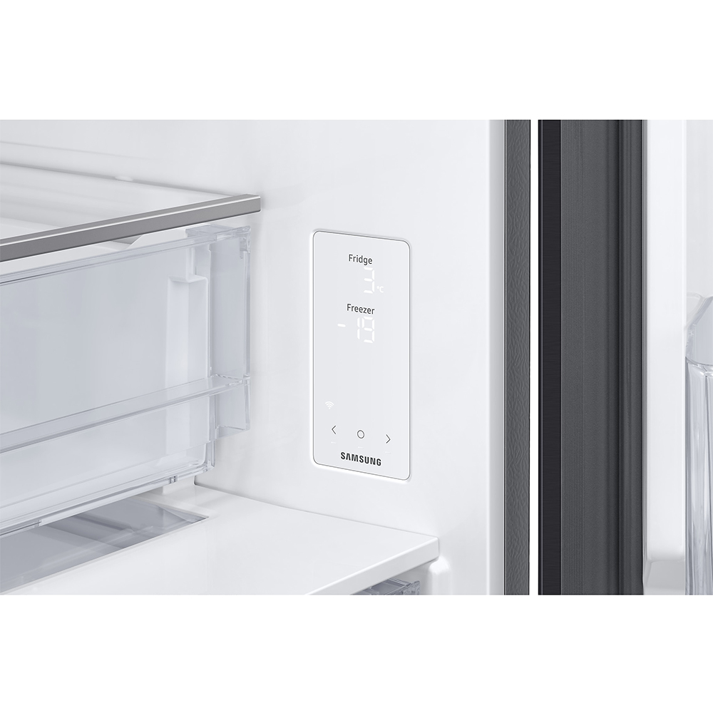 Combina frigorifica SAMSUNG RB53DG706AB1EO, No Frost, 538 l, H 203 cm, Clasa A, Wi-Fi, negru