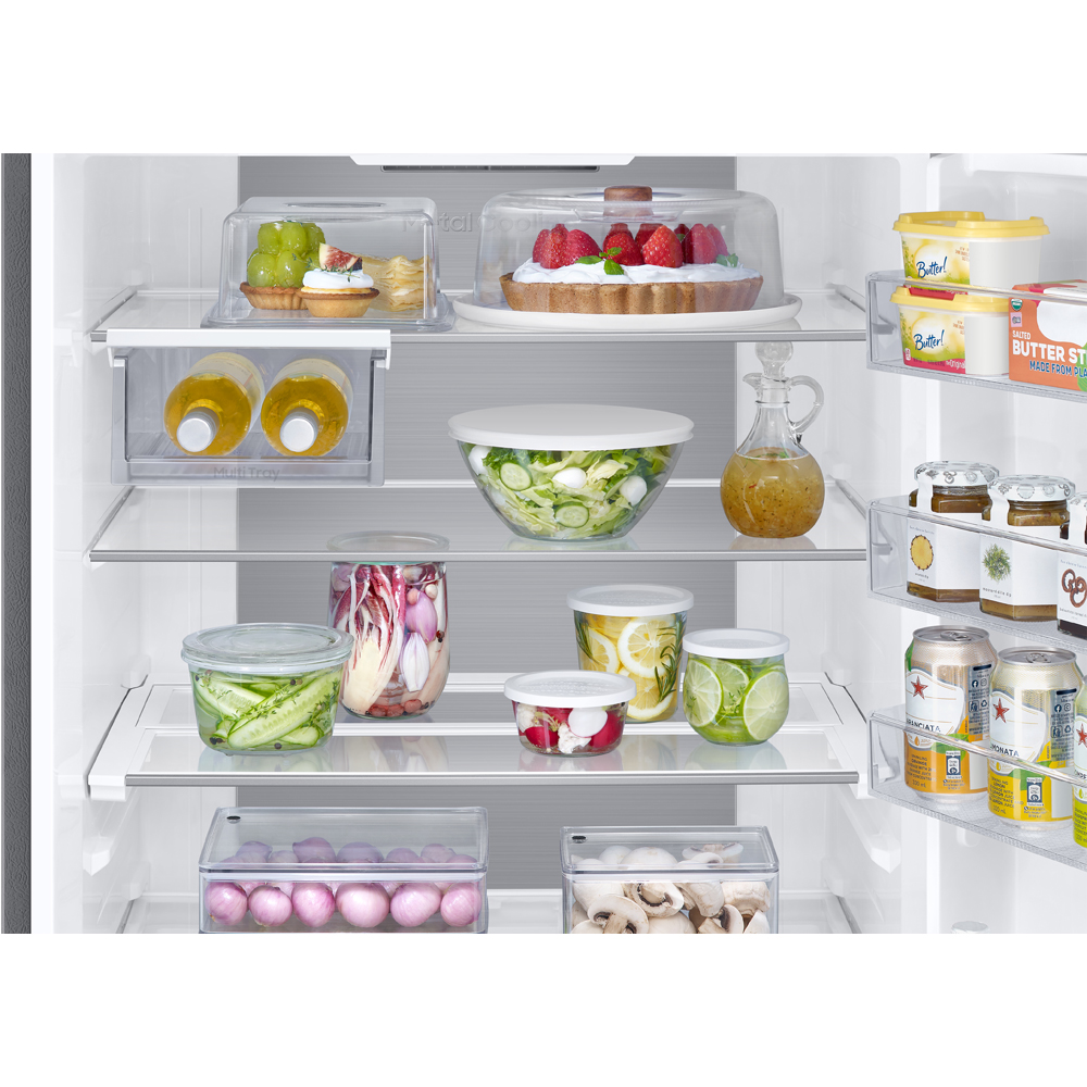 Combina frigorifica SAMSUNG RB53DG706CS9EO, No Frost, 538 l, H 203 cm, Clasa C, Wi-Fi, inox