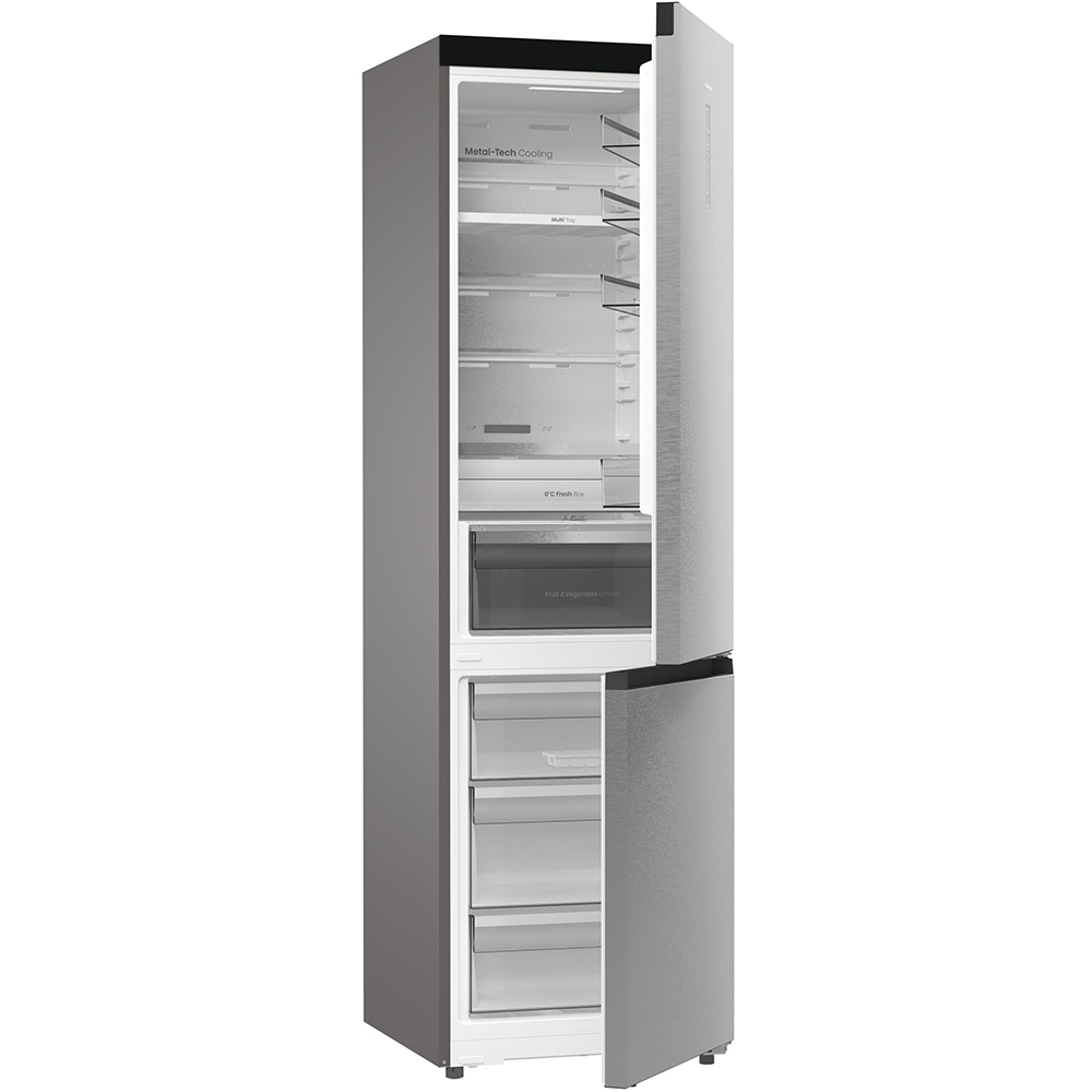 Combina frigorifica HISENSE RB5P410SACC, Total No Frost, 413 l, H 203 cm, Clasa C, Wi-Fi, argintiu l