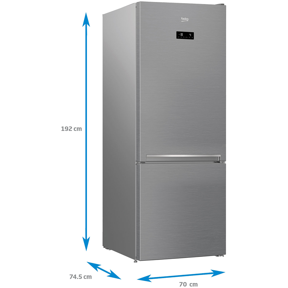 Combina frigorifica BEKO RCNE560E40ZXBN, NeoFrost, 514 l, H 192 cm, Clasa E, inox