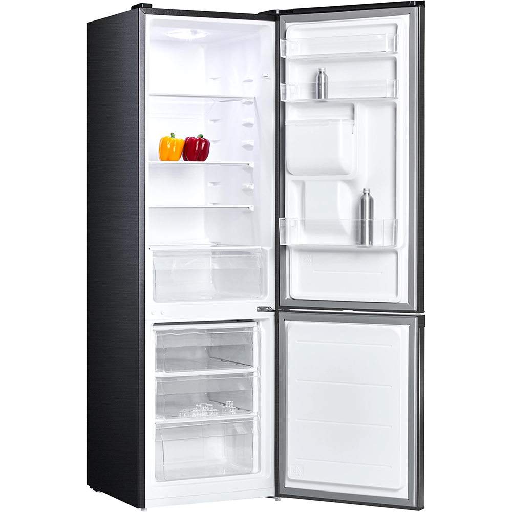 Combina frigorifica VORTEX VK27SDI01S, 268 l, H 178 cm, Clasa E, Dozator apa, antracit