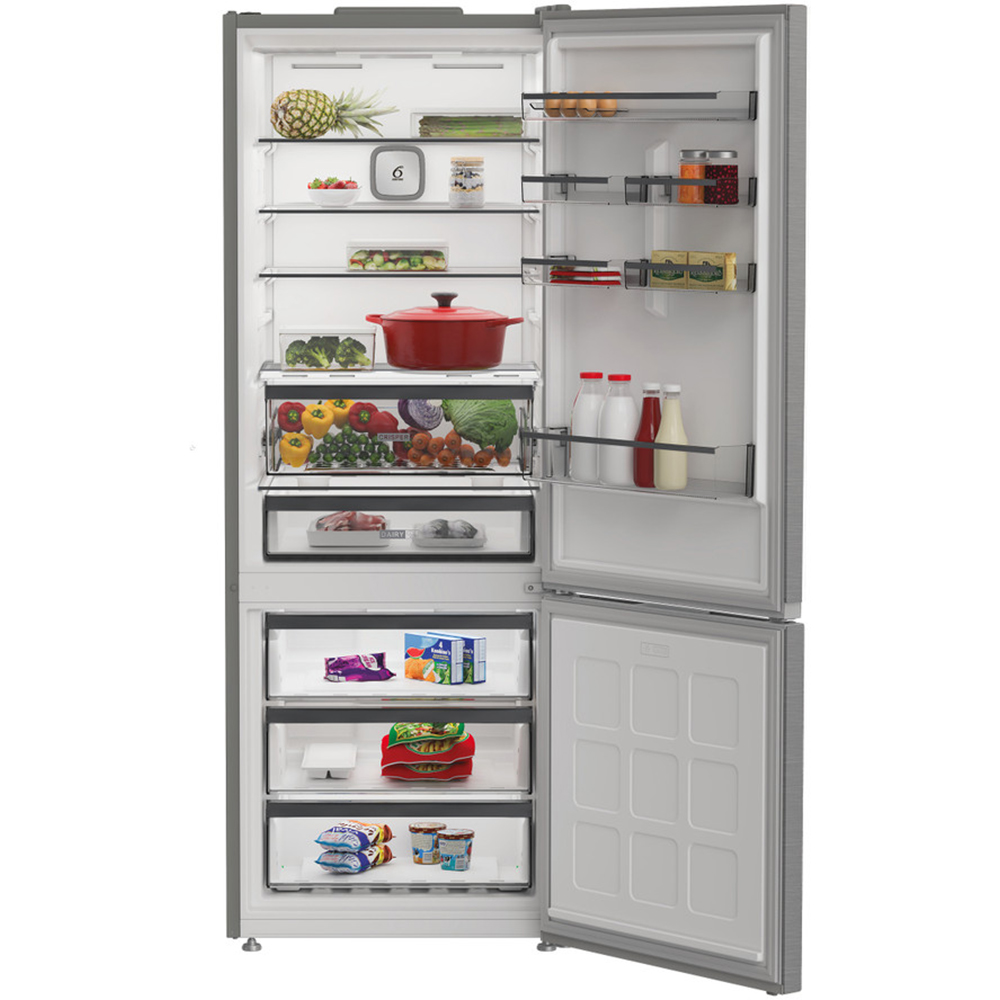 Combina frigorifica WHIRLPOOL WHK2 6494 X6E, Total No Frost, 490 l, H 192 cm, Clasa C, inox