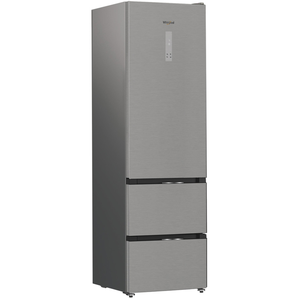 Combina frigorifica WHIRLPOOL WHKF 6352 X5E, No Frost, 351 l, H 203.5 cm, Clasa D, inox