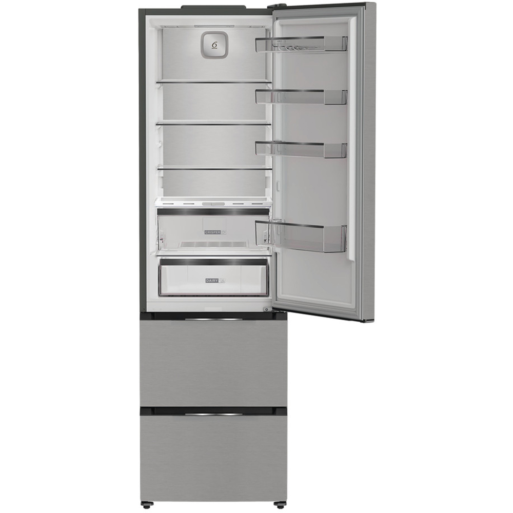 Combina frigorifica WHIRLPOOL WHKF 6352 X5E, No Frost, 351 l, H 203.5 cm, Clasa D, inox