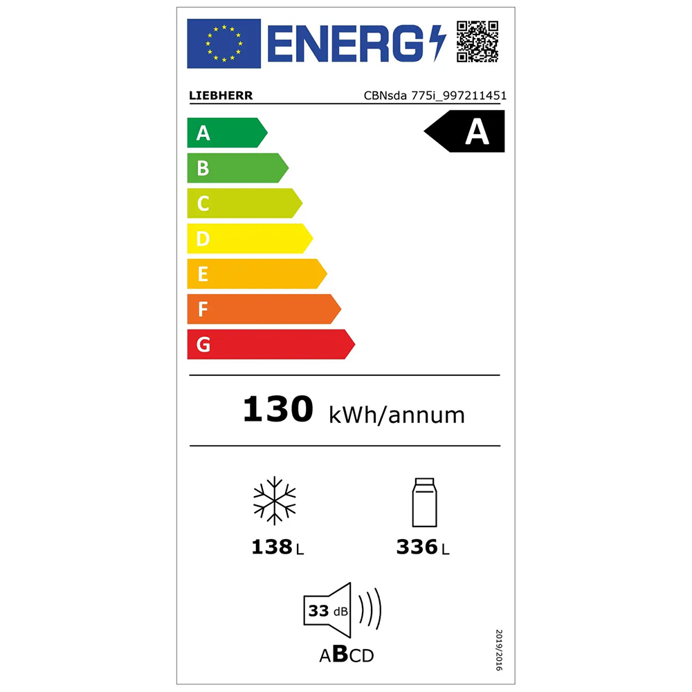 Combina frigorifica LIEBHERR CBNsda 775i Prime, Duo Cooling, 474 l, H 201.5 cm, Clasa A, Wi-Fi, argintiu