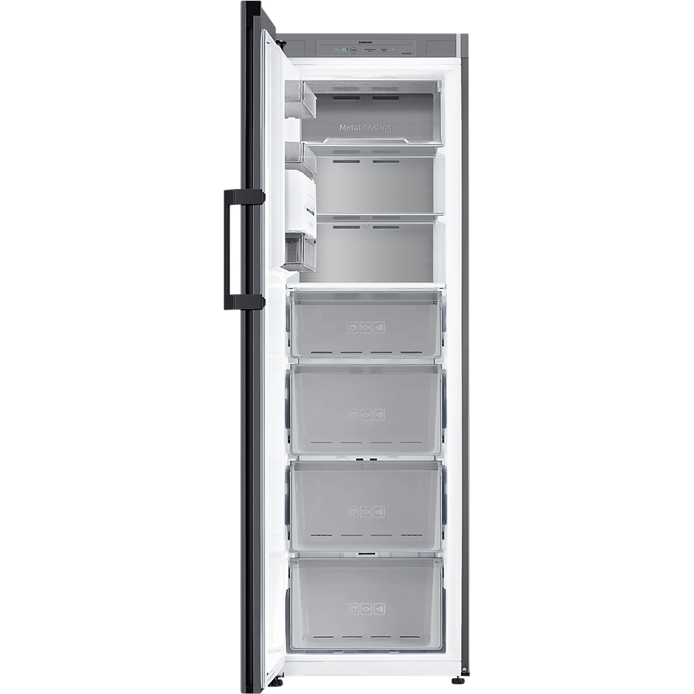 Congelator SAMSUNG RZ32C76CE22/EF, Bespoke, No Frost, 323 l, H 186 cm, Clasa E, All-Around Cooling, negru