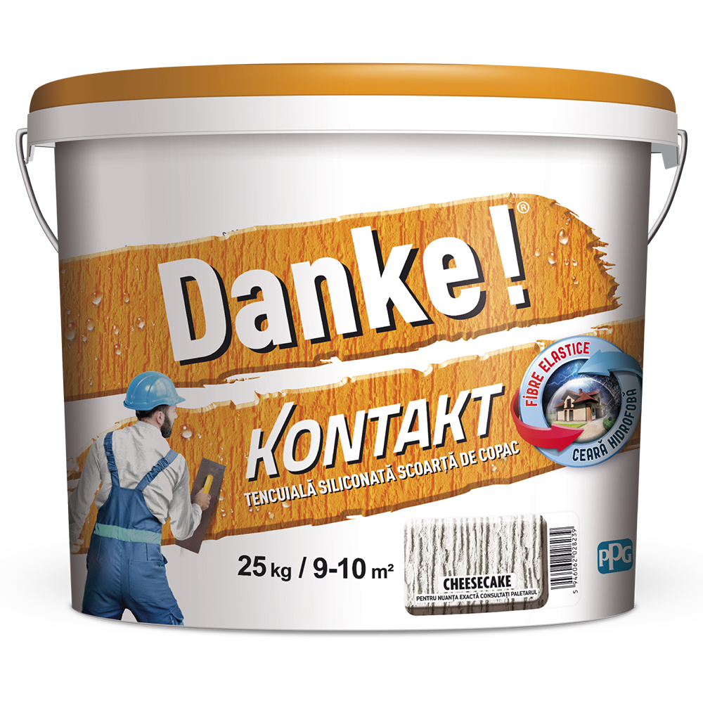 Tencuiala decorativa DANKE Kontakt Scoarta de copac, cheesecake, 25 kg