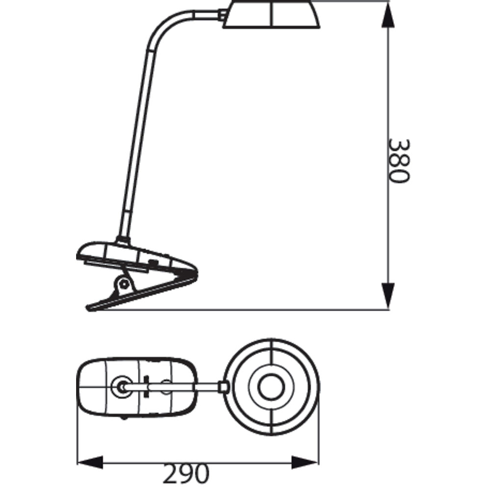 Lampa de birou PHILIPS 8719514396890, 3W, Alb