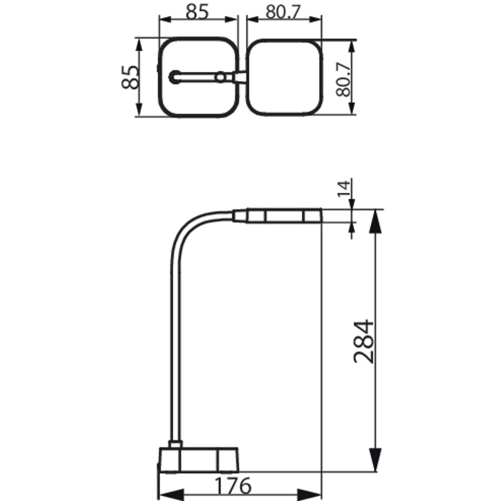 Lampa de birou PHILIPS 8719514443815, 5W, Alb
