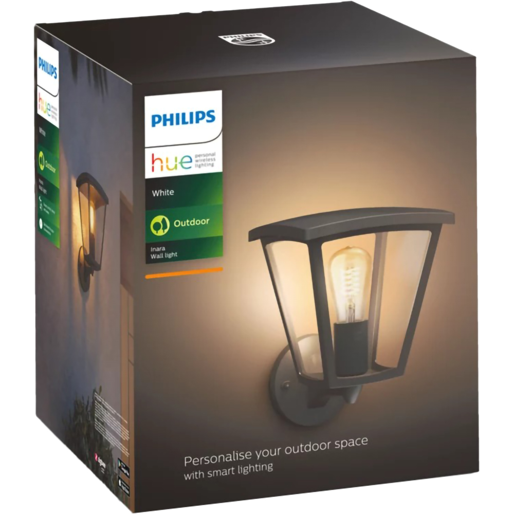 Aplica de exterior LED PHILIPS HUE 8719514388512, 7W, 550lm, IP44, negru