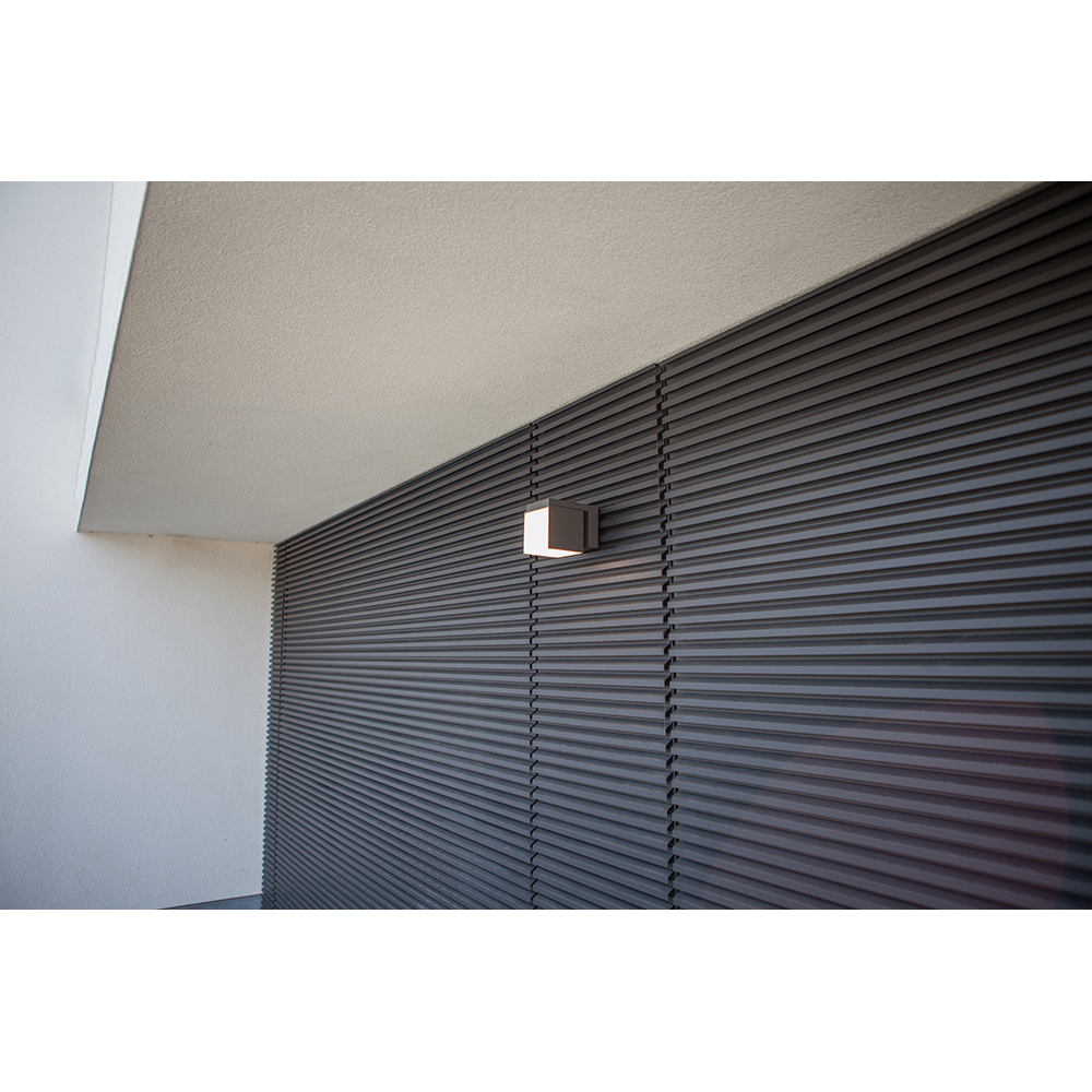 Aplica de exterior LUTEC LTC-5193803118, LED, 12.2W, 500lm, gri inchis