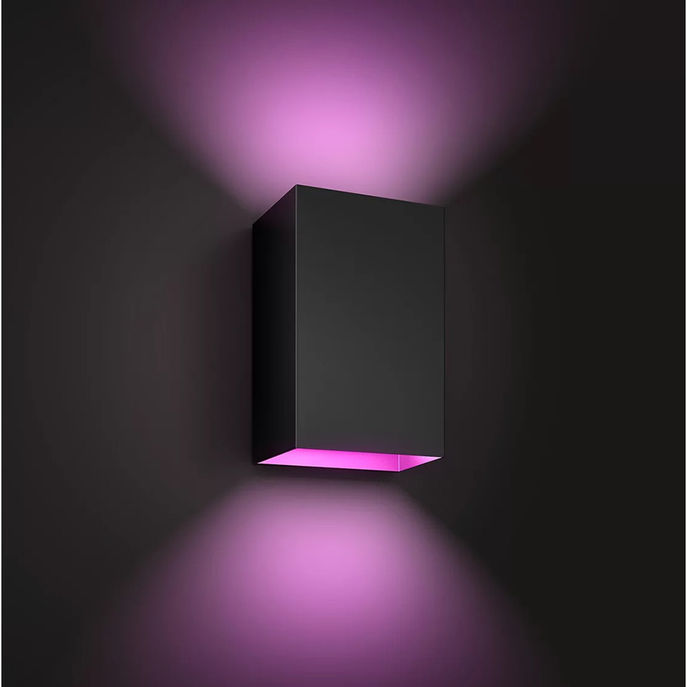 Aplica LED PHILIPS HUE 8718696174388, 15.8W, 1180lm, IP44, negru