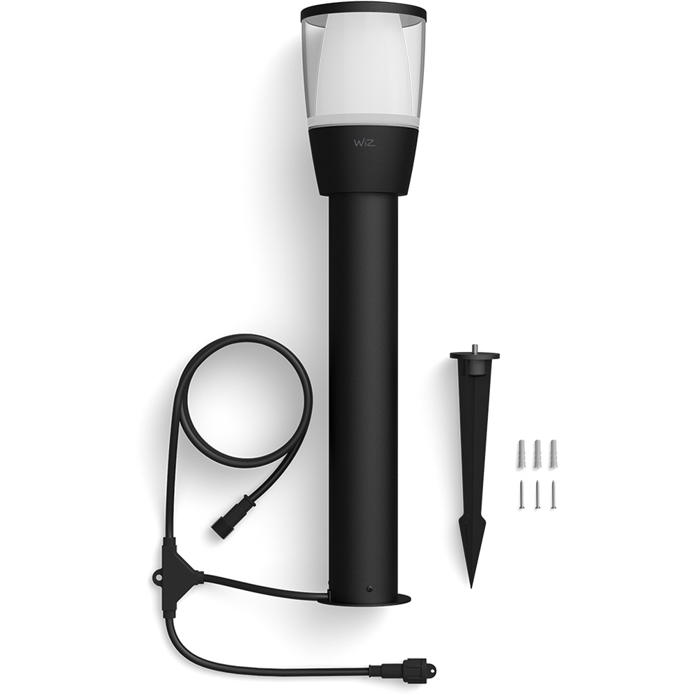 Extensie stalp iluminat smart WIZ Connected, 3.6W, 400lm, IP65, negru