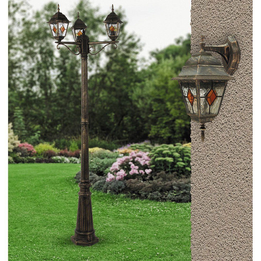 Aplica de exterior RABALUX Monaco 1, E27, 60W, Auriu